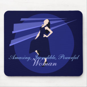 Fashiongirl in Blue Mousepad