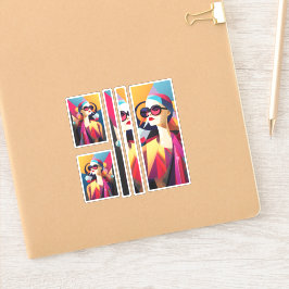 Fashionista 3 Scrapbooking Aufkleber