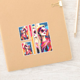 Fashionista 8 Scrapbooking Aufkleber