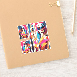 Fashionista 9 Scrapbooking Aufkleber