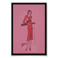 Fashionista Flapper Illustration