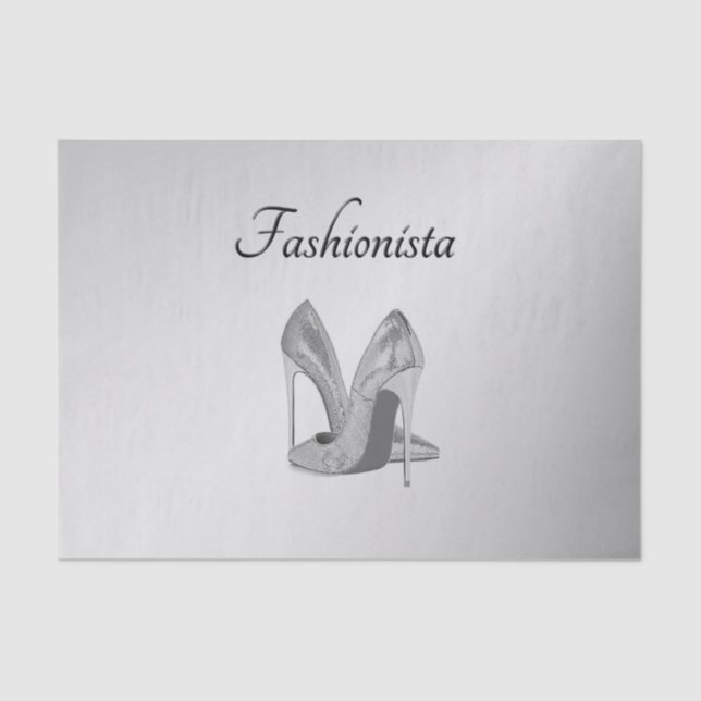 Fashionista High Heel Shoes Seidenpapier (Vorderseite)