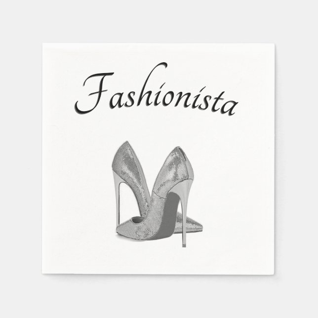 Fashionista High Heel Shoes Serviette (Vorderseite)