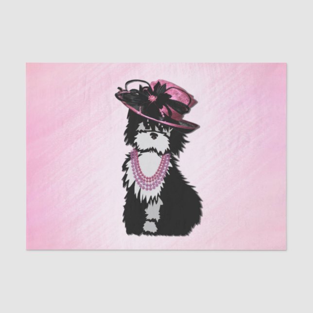 Fashionista Puppy Dog Seidenpapier (Vorderseite)
