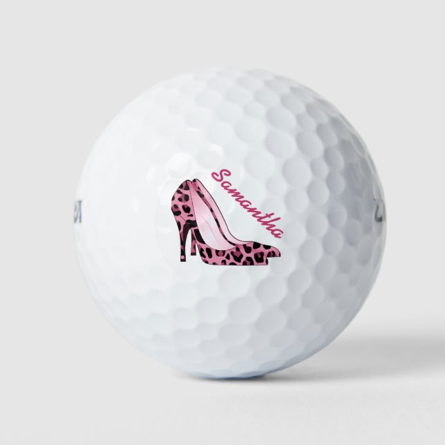 Fashionista Stiletto Heal Custom Golf Balls Golfball (Vorderseite)