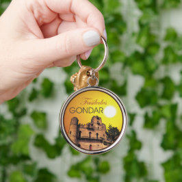 Fasil Enatewa Gondar Äthiopien Schlüsselanhänger