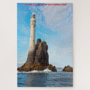 Fasnet Lighthouse "Irlands Tear Drop" Jigsaw Puz Puzzle