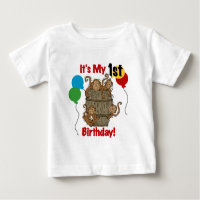 Fass Affe-1. Geburtstags-T-Shirts und Geschenke