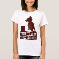 Fass, das Cowgirl-Redneckpferd läuft