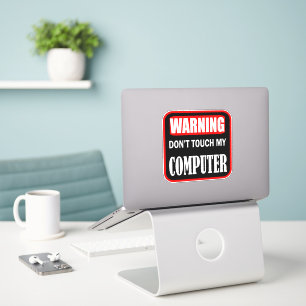 fass meinen Computer nicht an Aufkleber