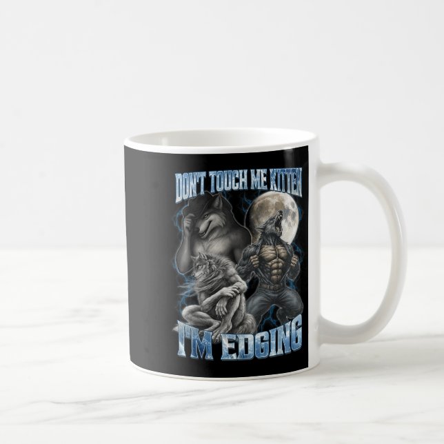 Fass mich nicht an, Kätzchen, ich bin funny Alpha- Kaffeetasse (Rechts)