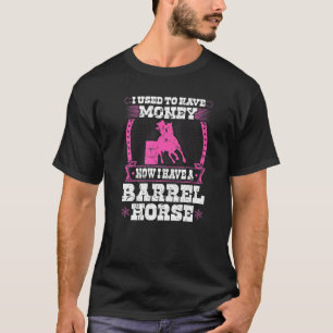 Fass-Renn-Rodeo-Pferd-Zitat  Cowgirl Fass Rennen T-Shirt
