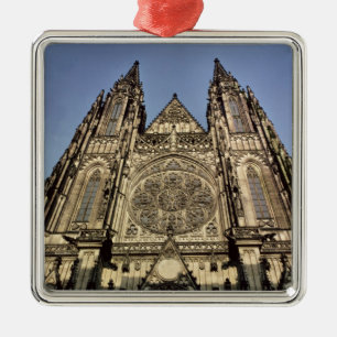 Fassade der Kathedrale von St. Vitus Ornament Aus Metall