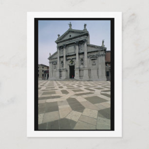 Fassade der Kirche, gebaut 1564-80, Fassade getan Postkarte