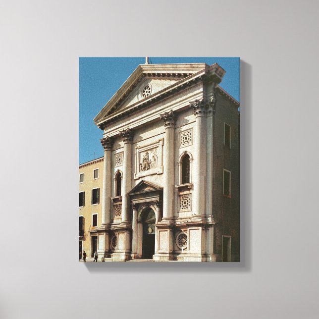 Fassade der Kirche Santa Maria della Leinwanddruck (Vorderseite)