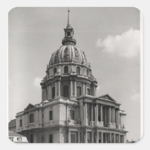 Fassade der Kirche von St. Louis Quadratischer Aufkleber