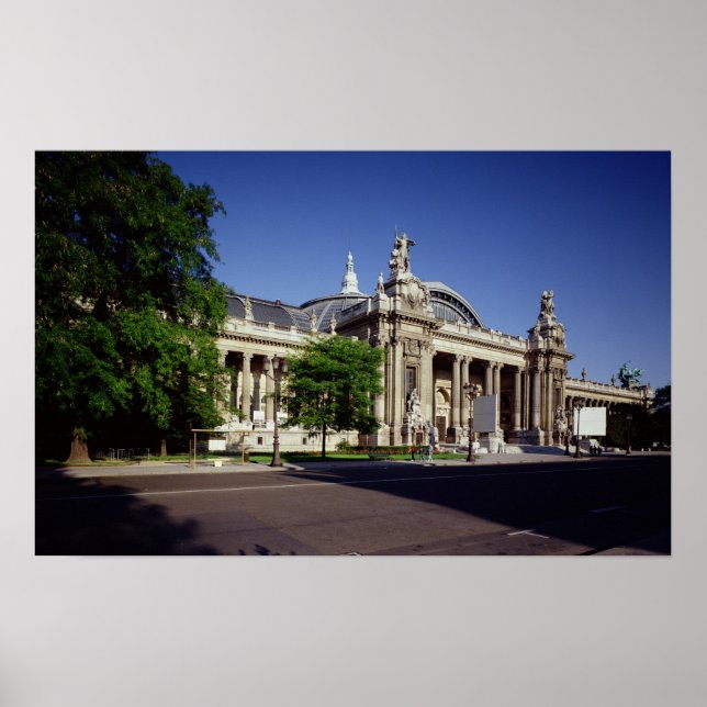 Fassade des Grand Palais Poster (Vorne)