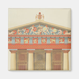 Fassade des Jupitertempels in Aegina (323-27 Magnet