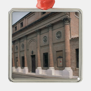 Fassade des Teatro Accademico (Foto) Silbernes Ornament