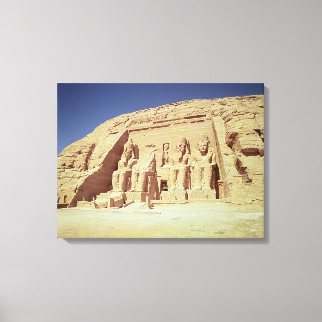 Fassade des Tempels der Ramesses II Leinwanddruck (Vorderseite)