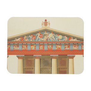 Fassade des Tempels von Jupiter bei Aegina (323-27 Magnet