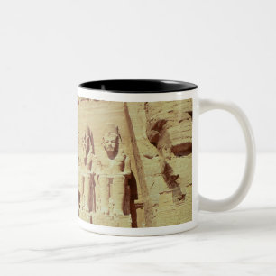 Fassade des Tempels von Ramesses II Zweifarbige Tasse