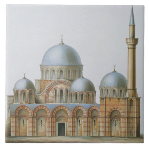 Fassade von Kahrije Dzamissi, die Kirche des Savi Fliese