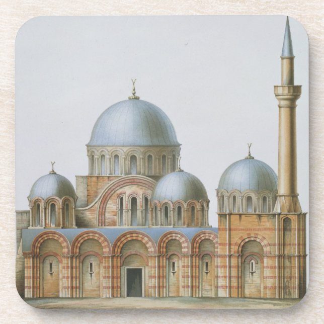 Fassade von Kahrije Dzamissi, die Kirche des Savi Untersetzer (Vorderseite)