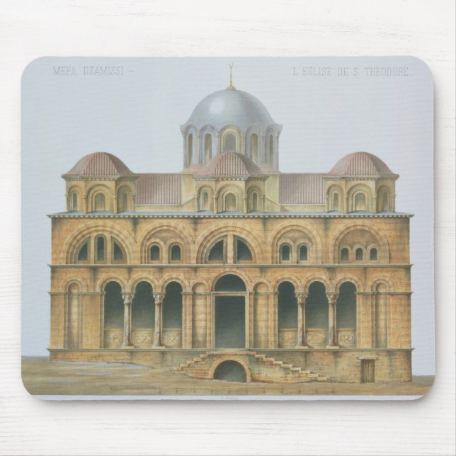 Fassade von Mefa Dzamissi, die Kirche von St. Mousepad (Vorne)