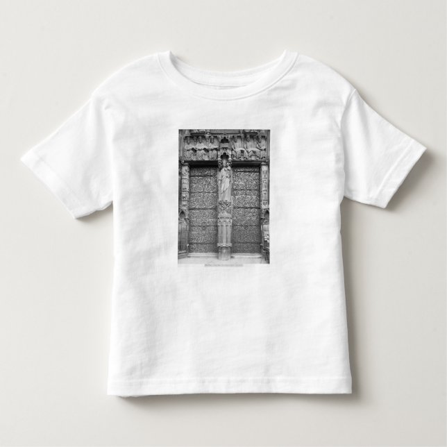 Fassade von Notre Dame, links Portal, Paris Kleinkind T-shirt (Vorderseite)