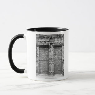 Fassade von Notre Dame, links Portal, Paris Tasse