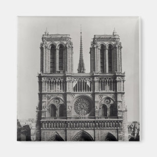 Fassade von Notre-Dame, Paris, Ende des 19. Magnet