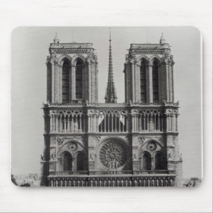 Fassade von Notre-Dame, Paris, Ende des 19. Mousepad