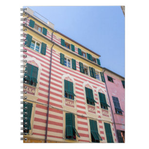 Fassaden Monterosso Cinque Terre Liguria Ital Notizblock
