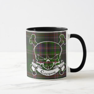 Fassbindertartan-Schädel-Tasse Tasse