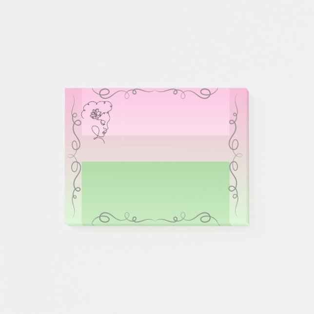 Fassen Beauty Roselle Sticky Notes Post-it Klebezettel (Vorderseite)