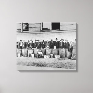 Fässer der Raubkopie Liquor, 1922 Leinwanddruck