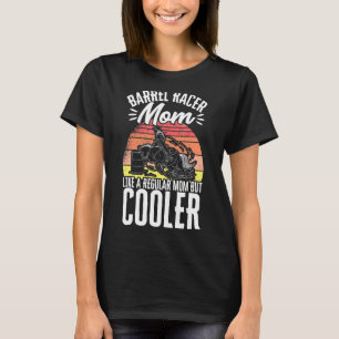 Fassrennen-Mutter Cowgirl Fassrennen Vint T-Shirt
