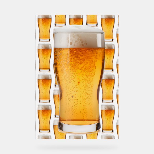 Fast 99 Bierflaschen an der Wand Acrylschild (Vorderseite)