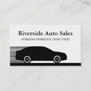 Fast Automobile Business Card, schwarz Visitenkarte
