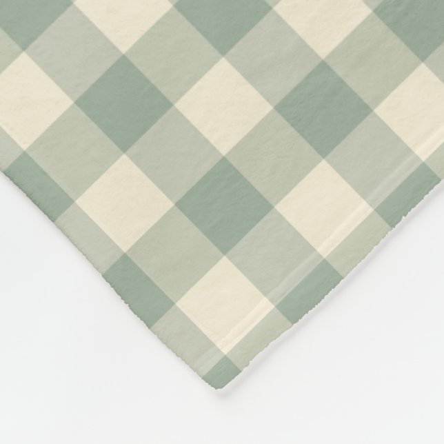 Fast Awake Gingham - Entlang des karierten Flusses Fleecedecke (Ecke)