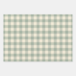Fast Awake Gingham - Entlang des karierten Flusses Geschenkpapier Set