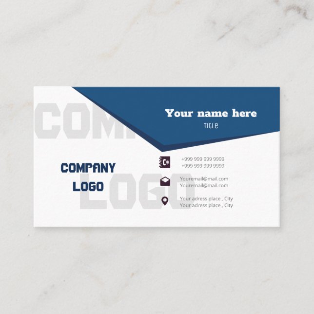 Fast Business Card Design elegant Visitenkarte (Vorderseite)