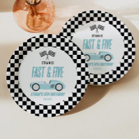 Fast & Five Blue Race Car 5. Geburtstagsparty