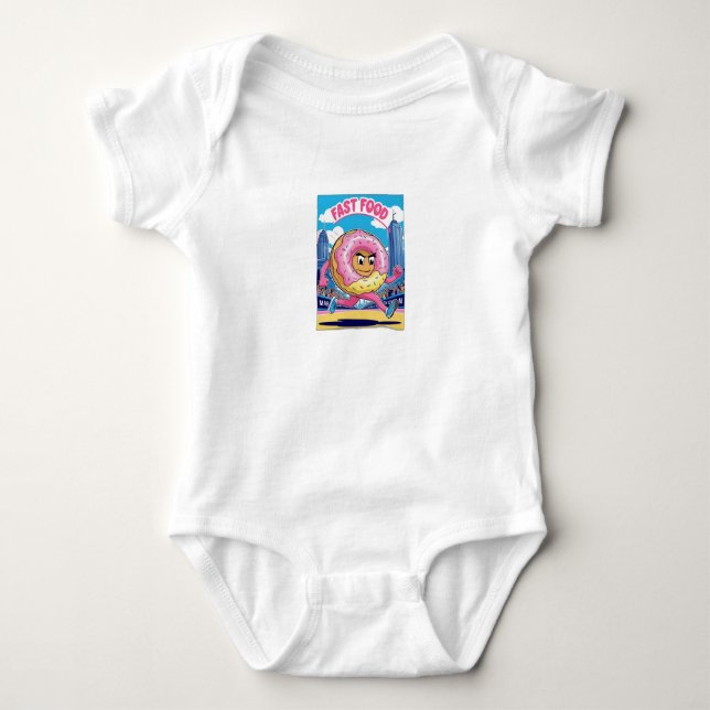 Fast Food Baby Strampler (Vorderseite)