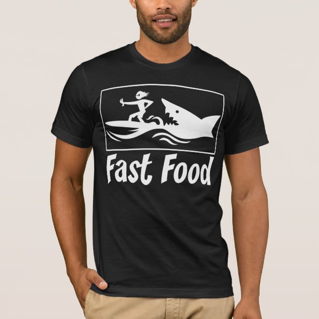 Fast Food Blanc T-Shirt (Vorderseite)