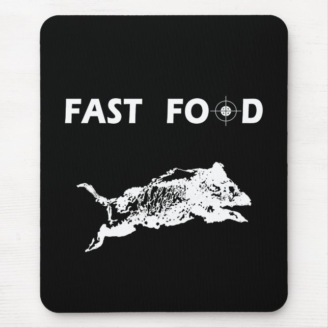 Fast Food Boar Jagd Jäger Mousepad (Vorne)