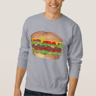 Fast Food Burger Hamburger Cheeseburger Sweatshirt
