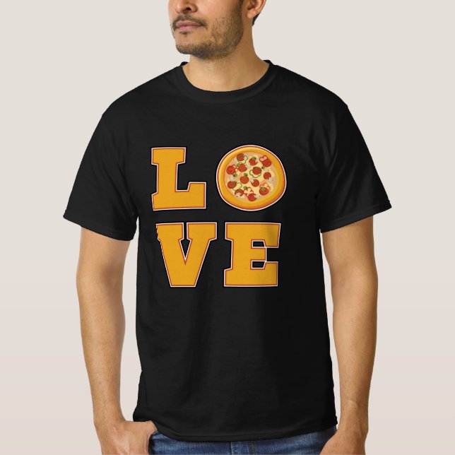 Fast Food Burger Käse Funny Pizza essen Geschenk I T-Shirt (Vorderseite)
