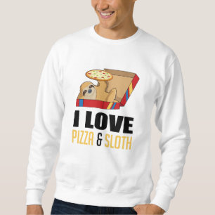 Fast Food Burger Sloth Funny Pizza Feinschmecker G Sweatshirt